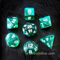 Moonstone 10mm Mini DND Dice مجموعة لأزواج MTG RPG ولعب دور الدورون ، ألوان متنوعة